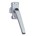 AXA raamsluiting 3308 - met drukknop - draairichting 2-3 - rechtsdraaiend - alu. F1 - 3308-32-91/6