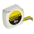Stanley rolbandmaat - Powerlock metaal - 12.7 mm x 3 m - met stop - 0-33-218