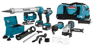 Makita accu combiset - allround werkzaamheden - DLX5040TX1 - 18V - 2x5.0 Ah accu en snellader - in tas