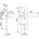 Hoppe  deurkruk op schild vastdraaibaar - Paris - WC 72/8 rechts - deurdikte 40mm - F1