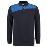 Tricorp polosweater - Bicolor Naden - marine blauw/koningsblauw - maat XXL