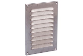 Nedco schoepenrooster rvs 150 x 220 mm