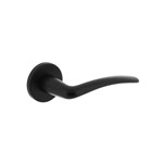 Intersteel deurkruk met rozet geveerd - Zaia - zwart