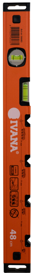 Ivana 56683 waterpas elektricien 48cm oranje