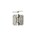 Intersteel glijlagerscharnier - afgerond - 89x89x3 mm - RVS