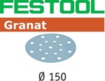 Festool schuurschijf (100x) - Granat - STF D150/48 - P500 - 575173