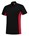 Tricorp Workwear 202002 Bi-Color unisex poloshirt Zwart Rood L