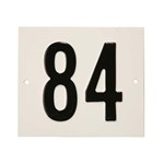 Besbo huisnummerplaat - Nr. 84 - aluminium