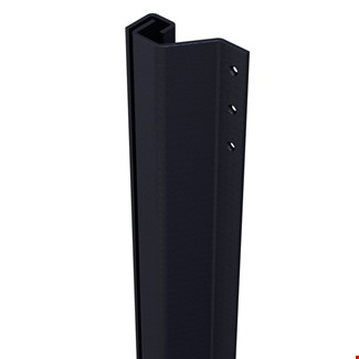 SecuStrip Plus buitendraaiend - terugligging 0-6mm - 1500mm zwartgrijs (fijn structuur) - 1010.150.04