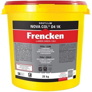 Frencken 145671 Houtlijm NOVA COL D4 1K - 25 kg emmer