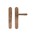 Dauby deurkruk op schild - Pure PHTL"T+L" / P40 - ruw brons - blind