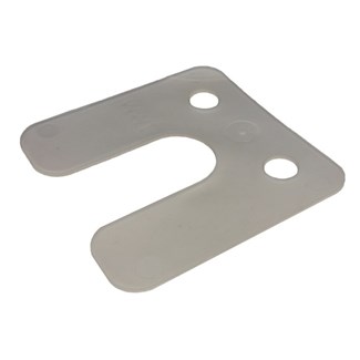 Gebr. Bodegraven drukplaat - met sleuf - 70 x 70 mm
