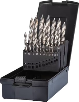Phantom HSS set spiraalboren DIN 338 Step-point 11.443: 1-13x0.5 mm