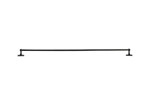 Dauby houder + 2 eindsteunen - Pure Plus Square - verouderd ijzer zwart - 1000 mm