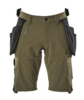 Mascot Advanced short - 17149-311 - afritsbare spijkerzakken - mosgroen - maat C46