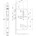 Nemef centraalslot - dagschootvergrendeling - PC72 mm - doornmaat 60 mm - 649/47 - draairichting 1 = DIN Ls