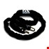 DX anti diefstalketting - gehard staal - Ø 8 mm - 900 mm - zwart