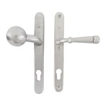 Dauby veiligheidsbeslag knop/kruk - Pure TOP + PH1830 - mat wit brons - profielcilinder 92 mm