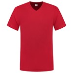 Tricorp T-shirt V-hals fitted - Casual - 101005 - rood - maat 4XL