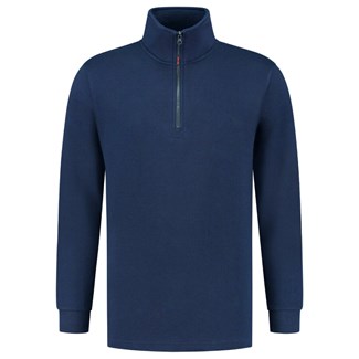 Tricorp sweater ritskraag - Casual - 301010 - koningsblauw - maat M