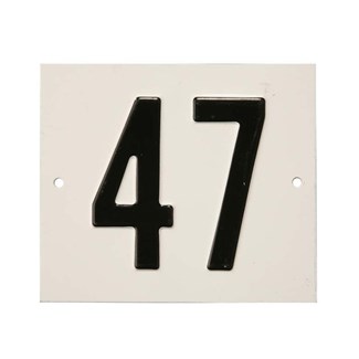 Besbo huisnummerplaat - Nr. 47 - aluminium