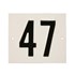 Besbo huisnummerplaat - Nr. 47 - aluminium