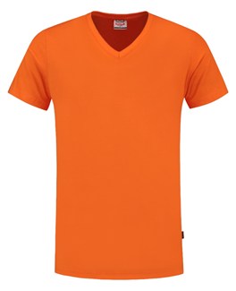 Tricorp T-shirt V-hals fitted - Casual - 101005 - oranje - maat 4XL