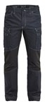 Blåkläder 1459 service werkbroek denim stretch - blauw/zwart maat 52