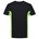 Tricorp T-shirt Bi-Color - Workwear - 102002 - zwart/limoen groen - maat XS