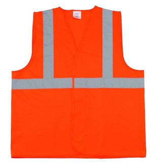 Opsial veiligheidsvest - 3 strepen - high visibility - oranje - maat L