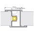Alprokon deurnaaldprofiel - P-Prefab-2/40 - 4119/27 - bi/bu - 2450 mm