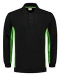 Tricorp polosweater Bi-Color - Workwear - 302001 - zwart/limoen groen - maat M