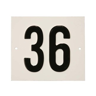 Besbo huisnummerplaat - Nr. 36 - aluminium