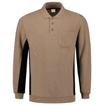 Tricorp polosweater Bi-Color - Workwear - 302001 - khaki/zwart - maat 4XL