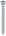 HECO TOPIX-plus vloerschroeven - lenskop verzinkt - 3,5x50 mm - T10 - voldraad - 500 st