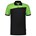 Tricorp Workwear 202006 Bicolor Naden unisex poloshirt Zwart Lime S