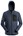 Snickers Workwear fleece hoodie - 8041 - Flexiwork - blauw/zwart - maat XXL