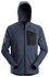 Snickers Workwear fleece hoodie - 8041 - Flexiwork - blauw/zwart - maat XXL