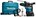 Makita accu combihamer - HR005GM202 - SDS-Max - 40V Max - 2x4.0 Ah accu en snellader - AWS zender - in koffer