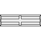 JSO-TR mini-keermessen [10x] HW - 30x5.5x1.1mm - 72013-6-30055