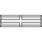 JSO-TR mini-keermessen [10x] HW - 30x5.5x1.1mm - 72013-6-30055