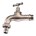 Waterkraan met schroefdraad en slangpilaar - verchroomd - 3/4" buitendraad x 19 mm slangtule