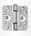 BSW veiligheidsscharnier - 818 Protect - SKG** met veiligheidshaken - afgerond - 89x80x3 mm - RVS 