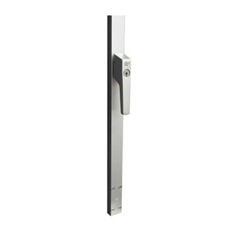 Intersteel raamespagnolet - SKG** afsluitbaar - links - 1200 mm - met uitwisselbare cilinder - aluminium F1