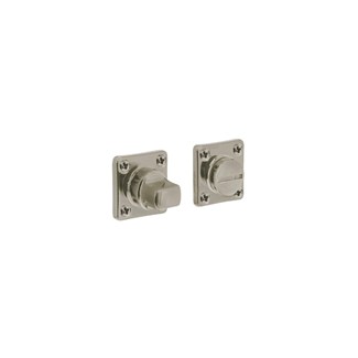 Intersteel toilet-/badkamersluiting met vierkant rozet - 37x37 mm - mat nikkel