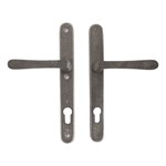 Dauby veiligheidsgarnituur kruk/kruk - Pure PHL + PHL - ruw metaal - profielcilinder 92 mm
