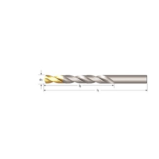 DORMER korte spiraalboor A002 -HSS-TiN -DIN338 - zelfcentrerend 4.1 mm - A0024.1
