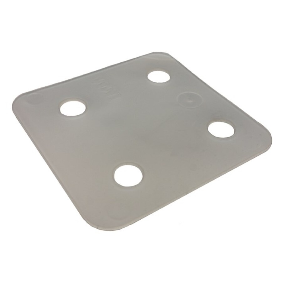 Gebr. Bodegraven drukplaten - zonder sleuf - 1 mm - kunststof - transparant - 480 st