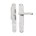 Dauby deurkruk op schild - Pure PHTL"T+L" / P40 - wit brons - blind