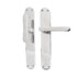 Dauby deurkruk op schild - Pure PHTL"T+L" / P40 - wit brons - blind